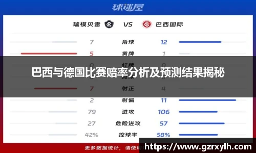 巴西与德国比赛赔率分析及预测结果揭秘